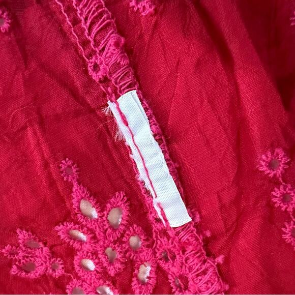 Johnny Was Harper Pink Sleeveless Pleated Tank Blouse size L - Picture 6 of 13